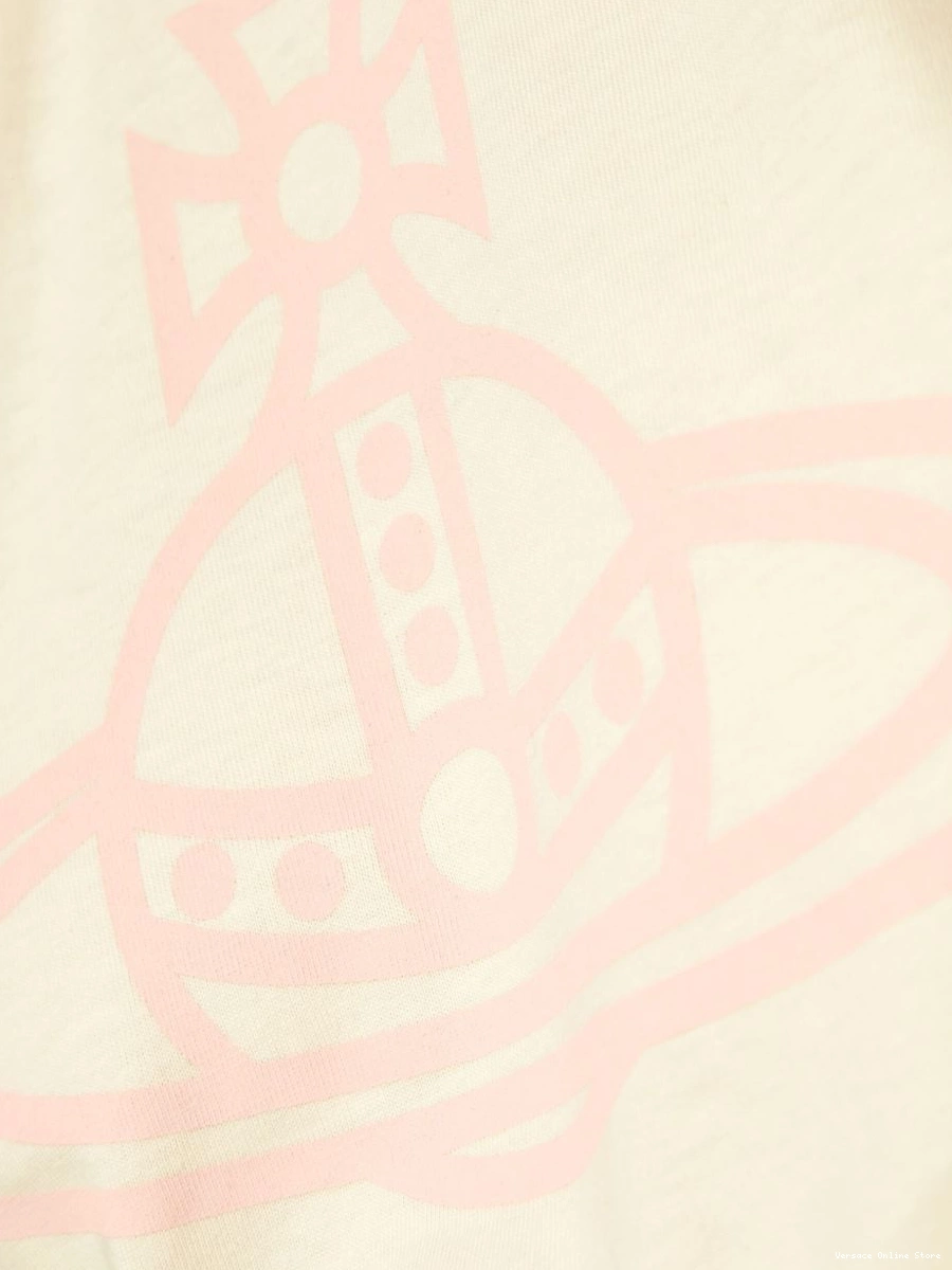 Affordable Versace T-shirt Women cropped cotton logo-print 0706